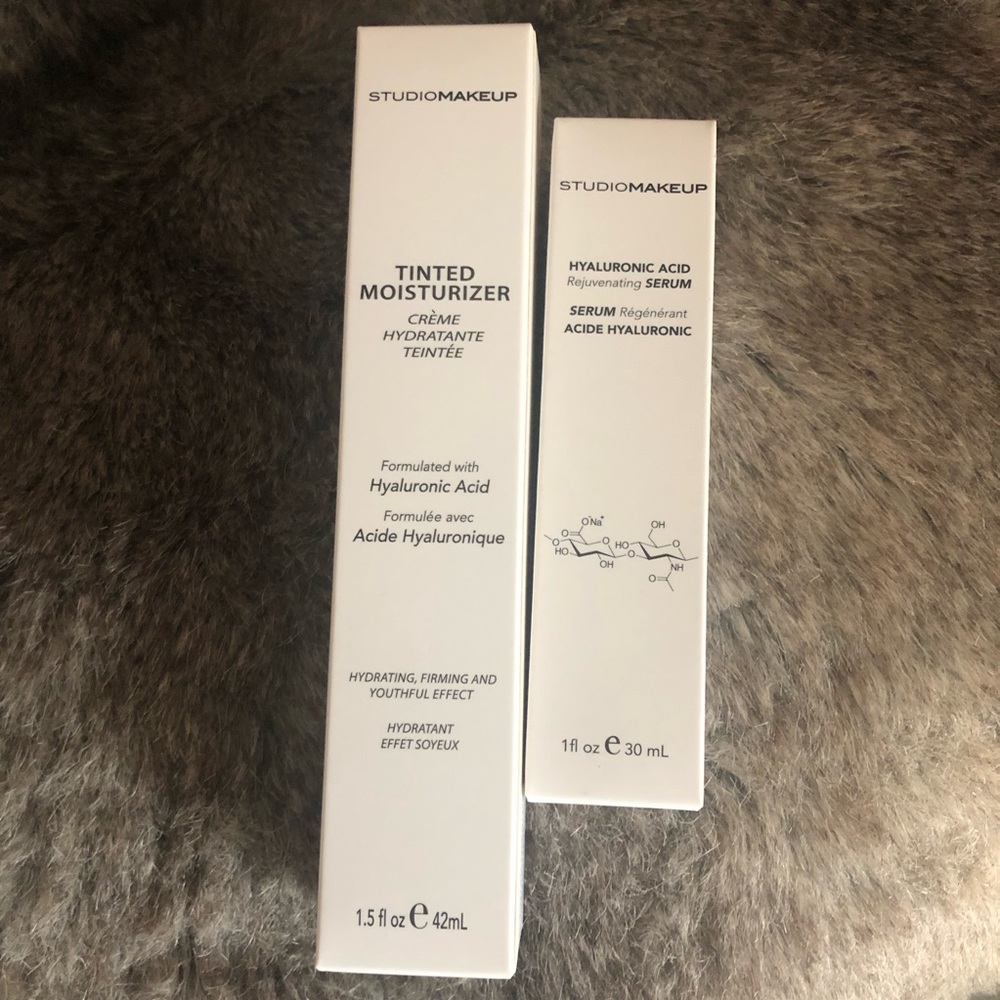 STUDIO MAKEUP HYALURONIC ACID REJUVENATING SERUM AND TINTED MOISTURIZER BUNDLE